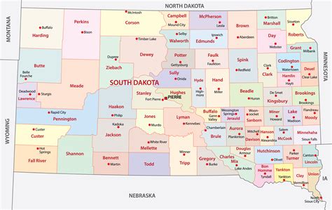 south dakota city list|south dakota map with counties and cities.